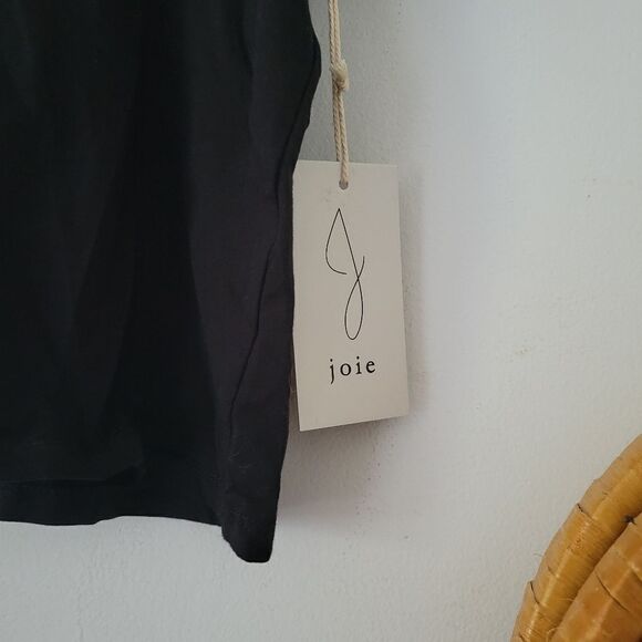 Joie Black Tee Pearl Detail New With Tags Large - Picture 7 of 7